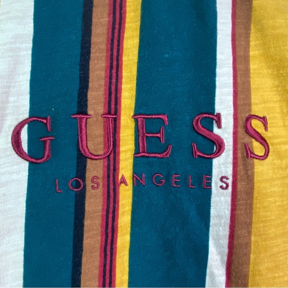 Vintage Y2K Guess Originals x Asap Rocky Sayer Striped Longsleeve T Shirt Lg - Picture 2 of 7